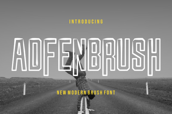 Adfenbrush: The Modern Bold Brush Display Font for Every Creative