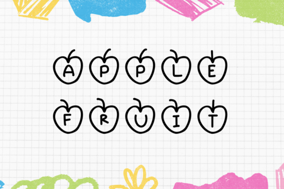 Apple Fruit: A Playful Display Font for Creative Projects