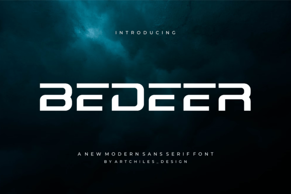 Bedeer: A Futuristic Font for Modern Design