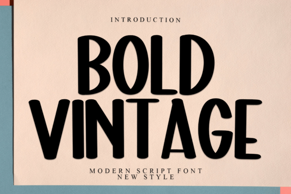 Bold Vintage: Elevating Brand Identity with Timeless Typography