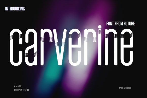 Carverine: A Modern Font That Brings Futuristic Flair to Your Designs