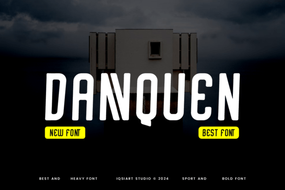 Dannquen: A Bold Display Font for Impactful Headlines