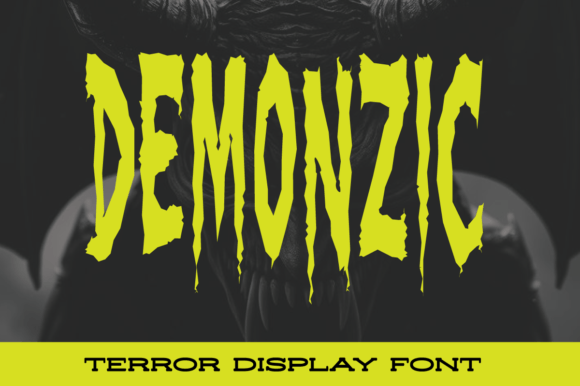 Demonzic: Mastering the Art of Horror Typography for Halloween Designs