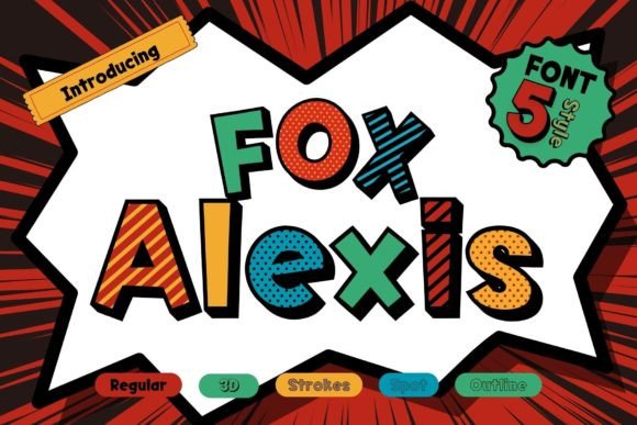 Fox Alexis: A Playful Display Font for Bold Designs
