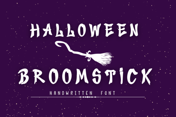 Halloween Broomstick: A Spooky Display Font for Creative Projects