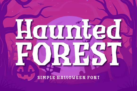 Haunted Forest: Elevating Halloween Design with Enchanting Typography