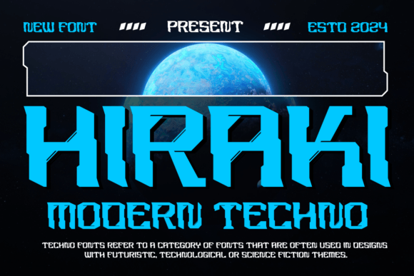 Hiraki: The Modern Techno Font for a Digital Future