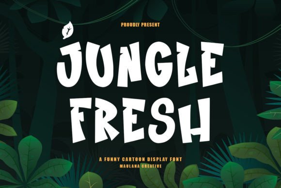 Jungle Fresh: A Vibrant Display Font for Joyful Designs