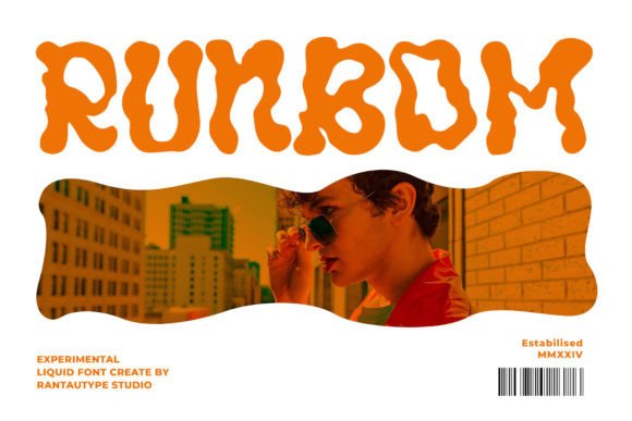 Runbom: A Liquid-Inspired Typeface for Modern Creative Expression