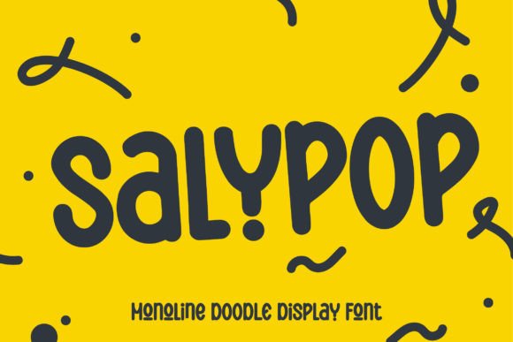 Salypop: The Ultimate Monoline Doodle Display Font for Modern Creative Projects