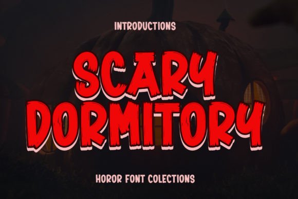 Scary Dormitory: Evaluating a Dripping Paint Font for Halloween Design Projects