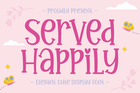 Served Happily: A Whimsical Serif Font for Joyful Design