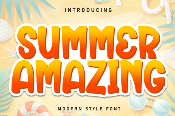Summer Amazing: A Bold Display Font