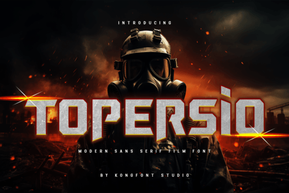 Topersio: A Bold Display Font for Impactful Design