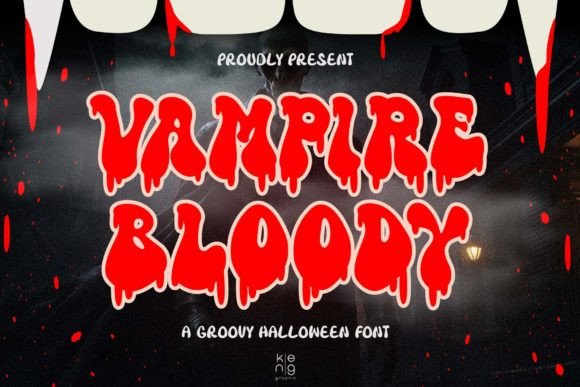 Vampire Bloody: A Bold Typography Choice