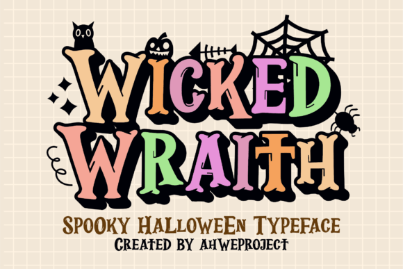 Wicked Wraith: Blending Gothic Charm with Whimsical Halloween Design