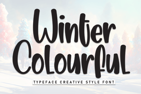 Winter Colourful: A Warm and Playful Display Font for Cozy Designs